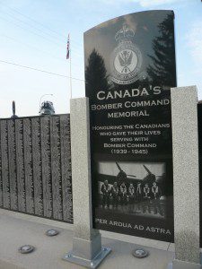 Remembrance Wall to honour the memory of 10,000 RCAF airmen killed in the Second World War in Bomber Command operations.