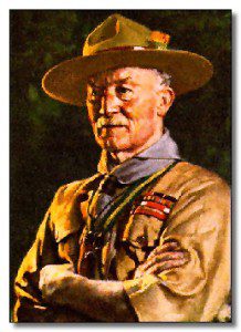 Robert Baden-Powell, the founder of the Scout movement.