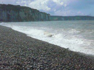 The surf and beaches at Dieppe seem innocuous today, but witnessed death and destruction on August 19, 1942.