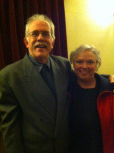 Conrad and Lisa after his final performance in "And Then there were none" in April 2015.