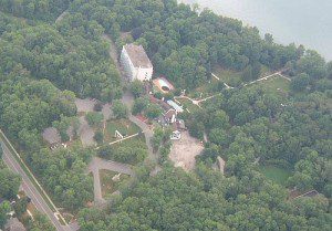 Guild Inn from up along the higher Scarborough Bluffs. Photo Guildwood Village Residents Assn.