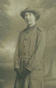 Catherine McCracken as she looked at the end of WWI in 1918.